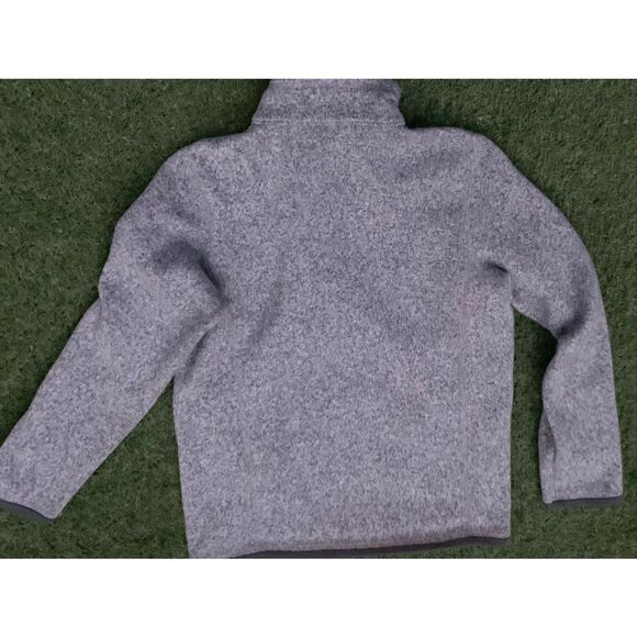 Patagonia BETTER SWEATER 1/4 zip pullover GRAY Fleece Jacket KIDS YOUTH XL - Picture 2 of 5